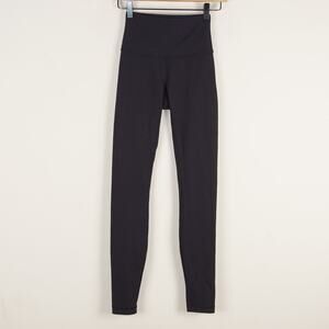 Lululemon Wunder Under Black Hi Rise Luon 28" Leggings Womens Sz 2